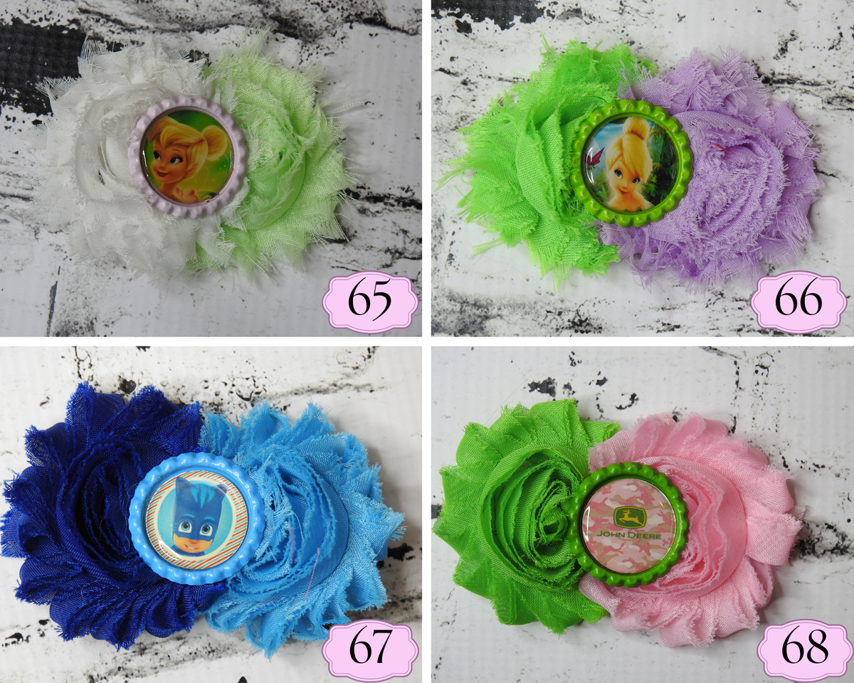 Last Chance Handmade Shabby Chic Hair Bows Designs 65-68