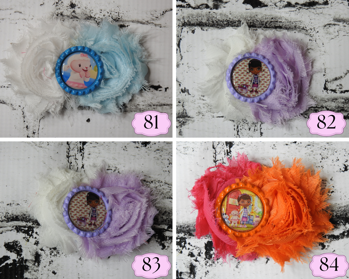 Last Chance Handmade Shabby Chic Hair Bows Designs 81-84
