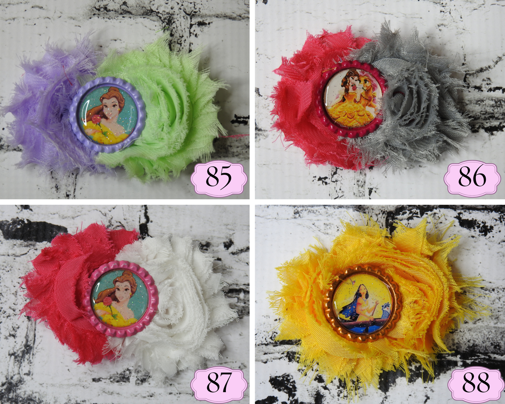 Last Chance Handmade Shabby Chic Hair Bows Designs 85-88