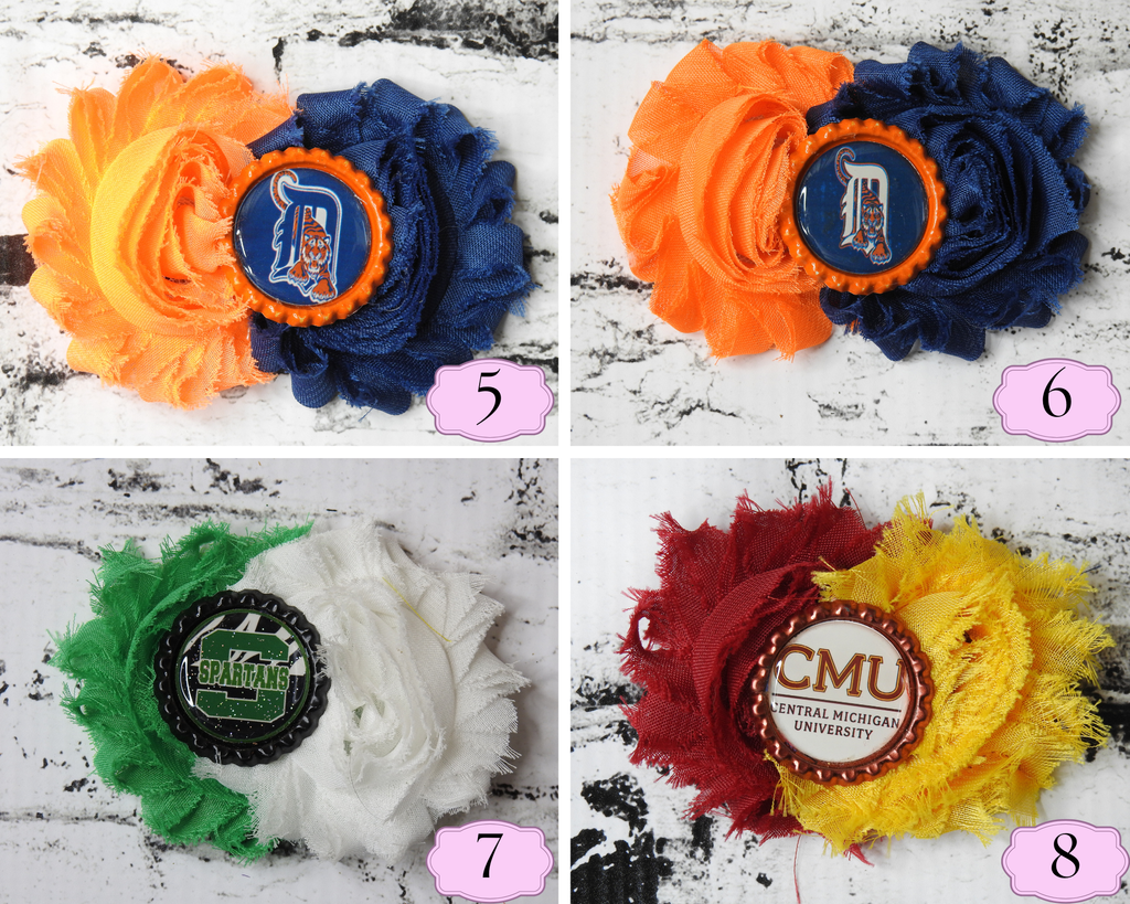 Last Chance Handmade Shabby Chic Hair Bows Designs 5-8