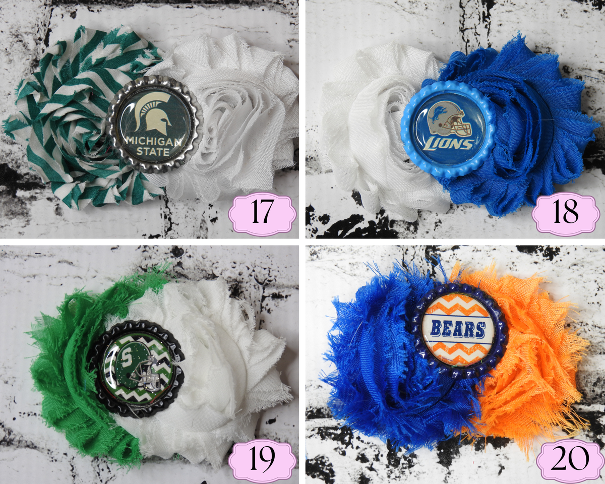 Last Chance Handmade Shabby Chic Hair Bows Designs 17-20