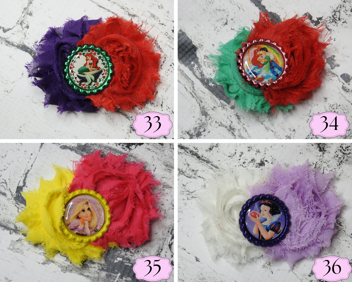 Last Chance Handmade Shabby Chic Hair Bows Designs 33-36