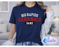 Big Rapids Band - Varsity Oval White Shirt