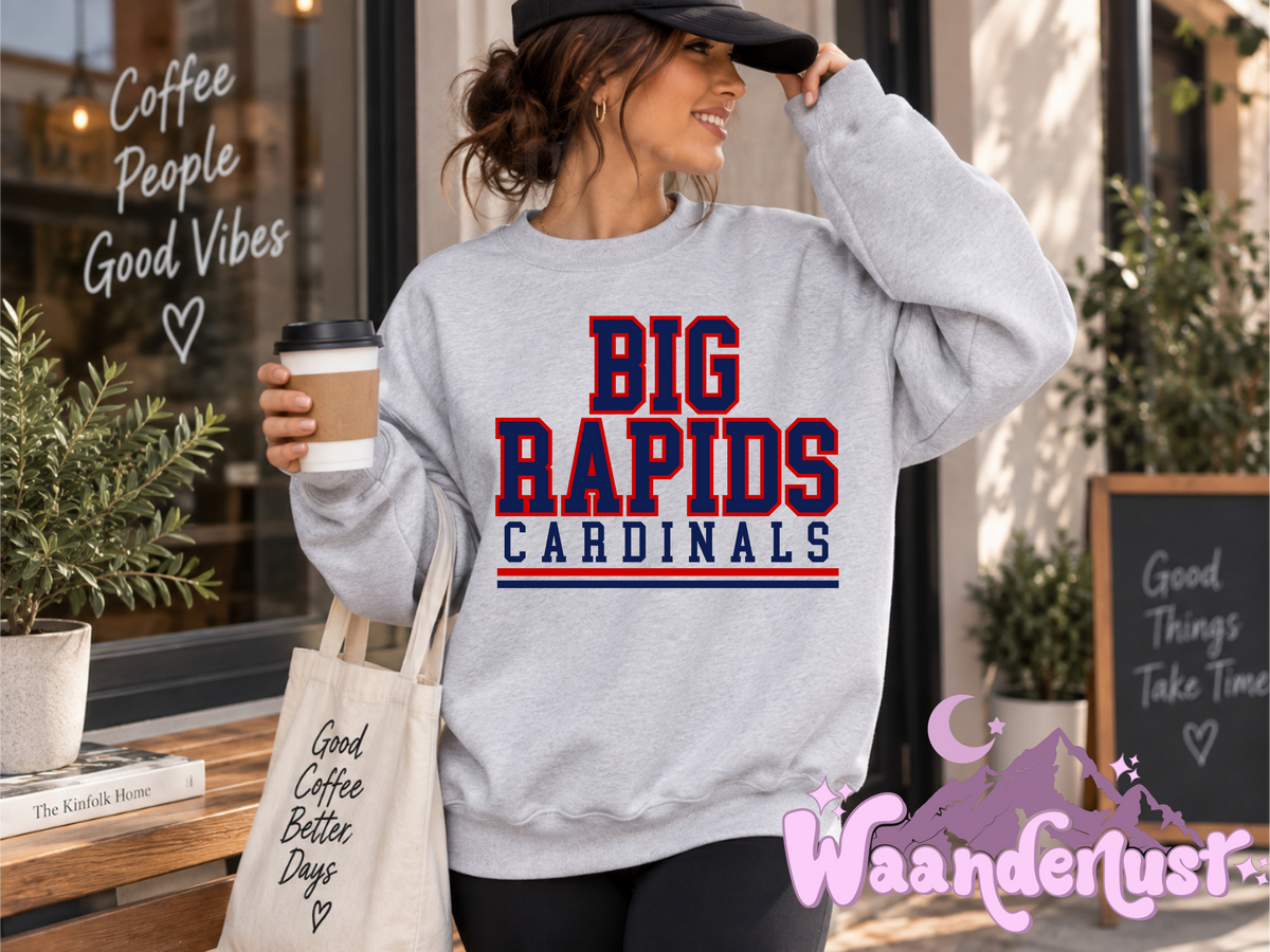 Big Rapids Cardinals Varsity Stripes Apparel