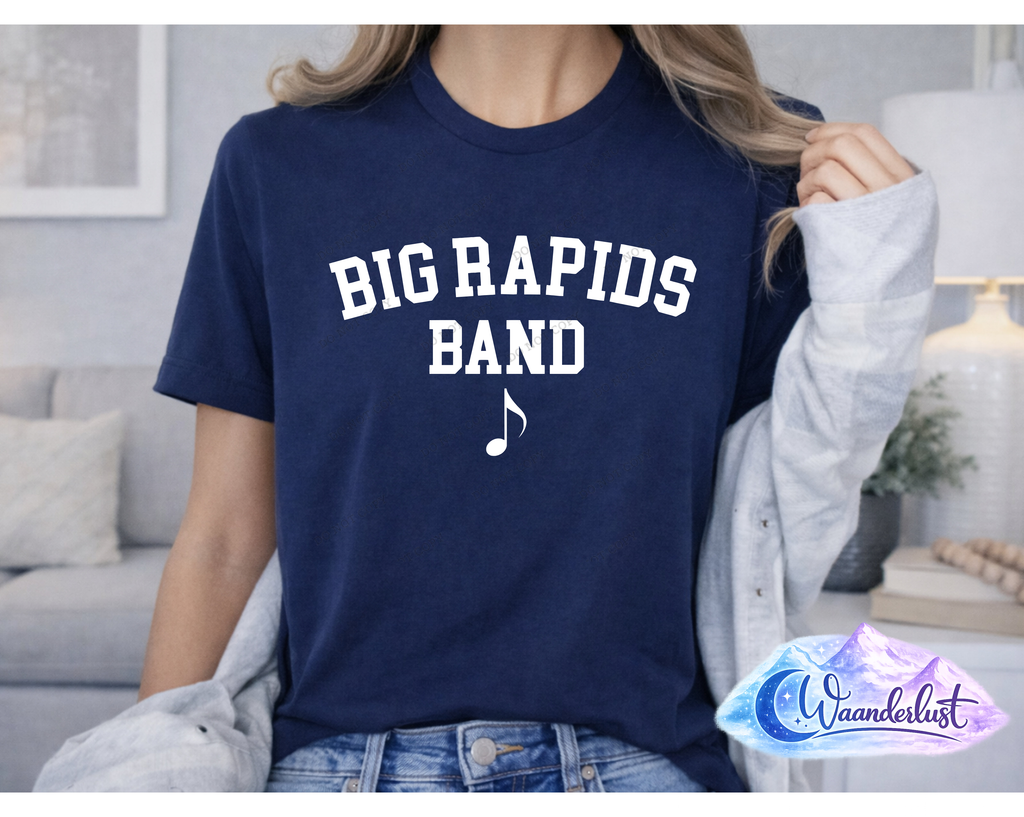 Big Rapids Band - Minimal Note Shirt