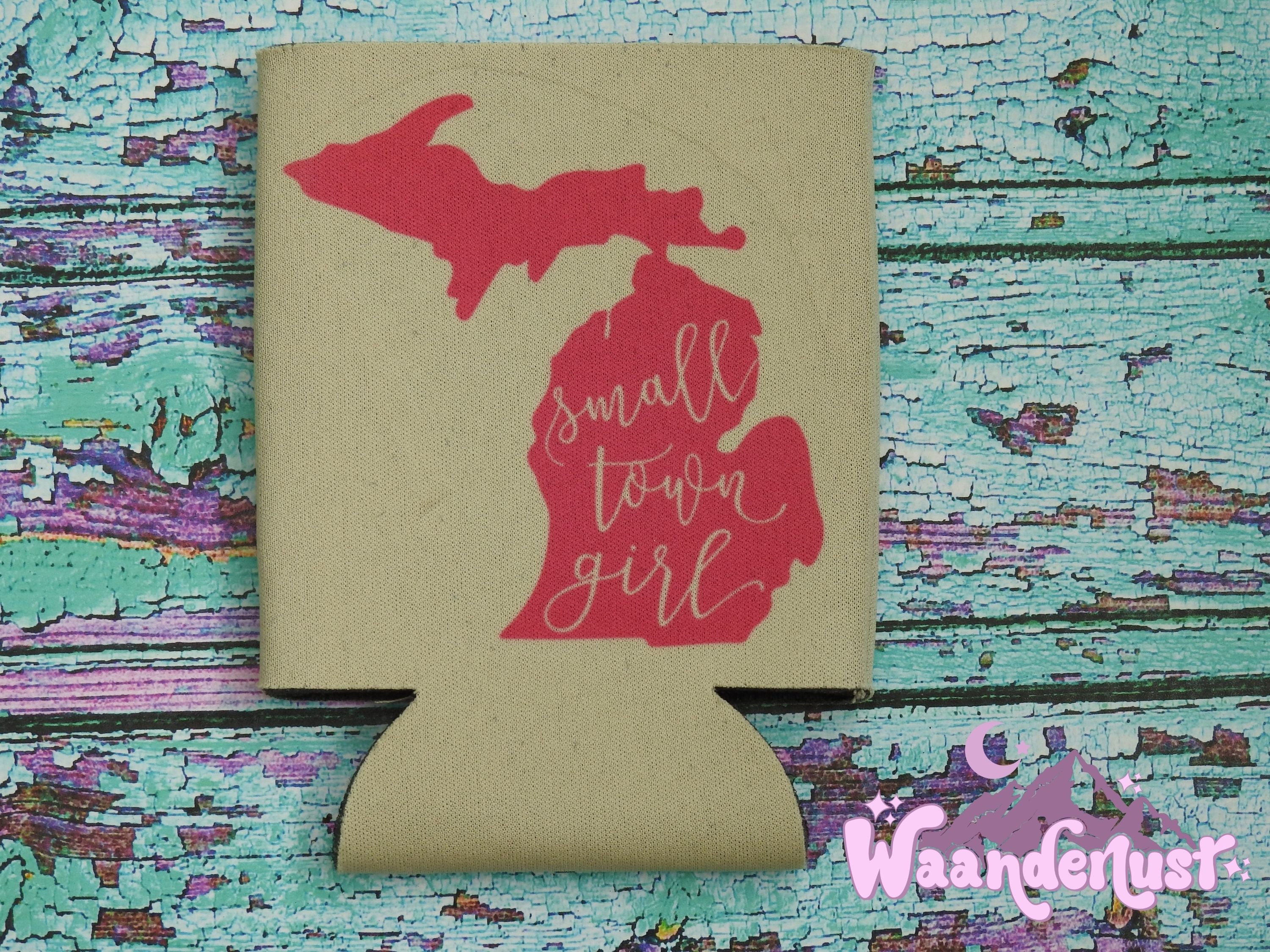 Small Town Girl Michigan Can Cooler