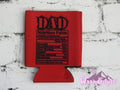 Dad Nutrition Facts Can Cooler