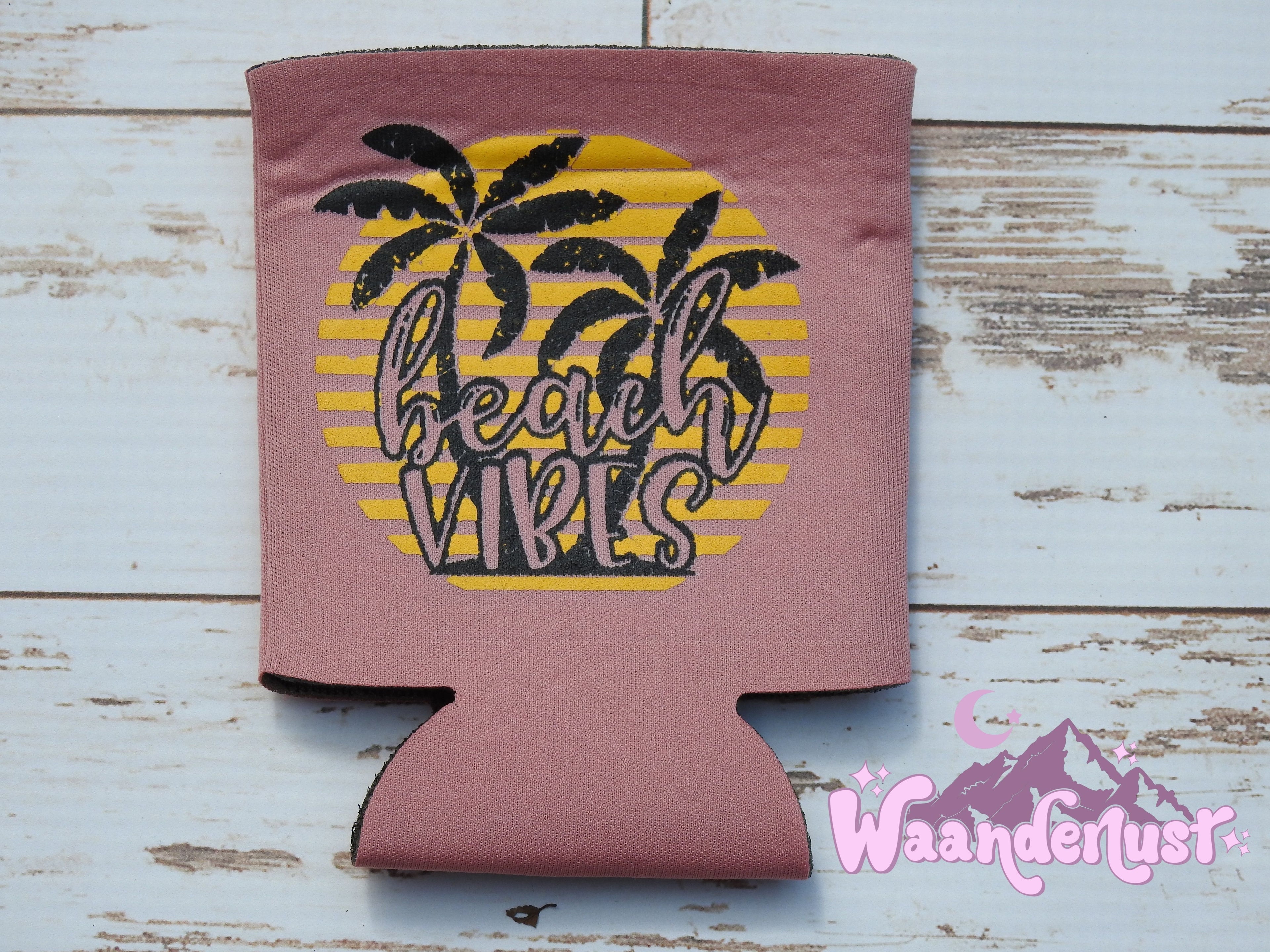 Beach Vibes Can Cooler