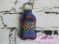 Rainbow Leopard Print Hand Sanitizer Holder