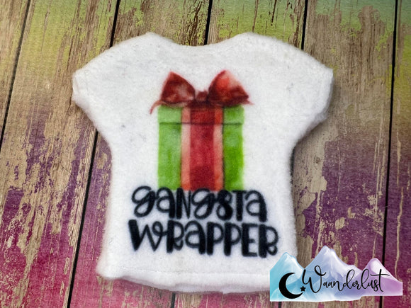 Gangsta Wrapper Elf Shirt