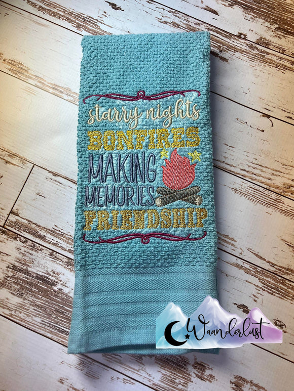 Making Memories Embroidered Kitchen Towel