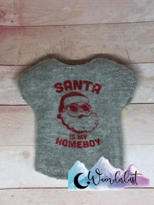 Santa Is My Home Boy Elf Shirt