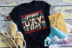 Game Day Vibes  Multi Colored T-Shirt