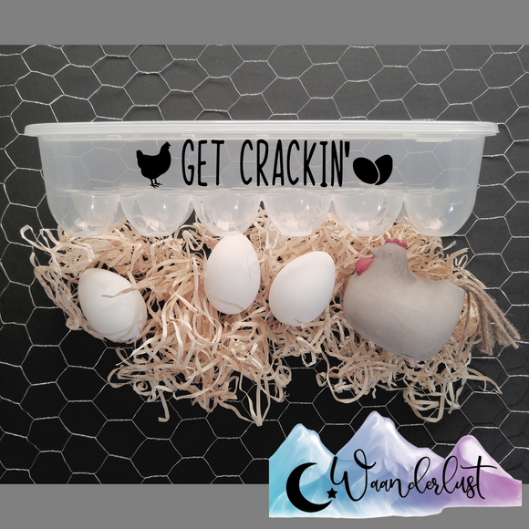Get Crackin' Reusable Egg Carton Kitchen Decor