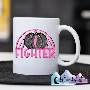 Breast Cancer Pumpkin Fighter Coffee Mug