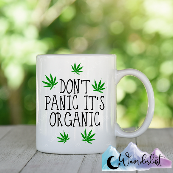 Don't Panic It's Organic Leaf Coffee Mug