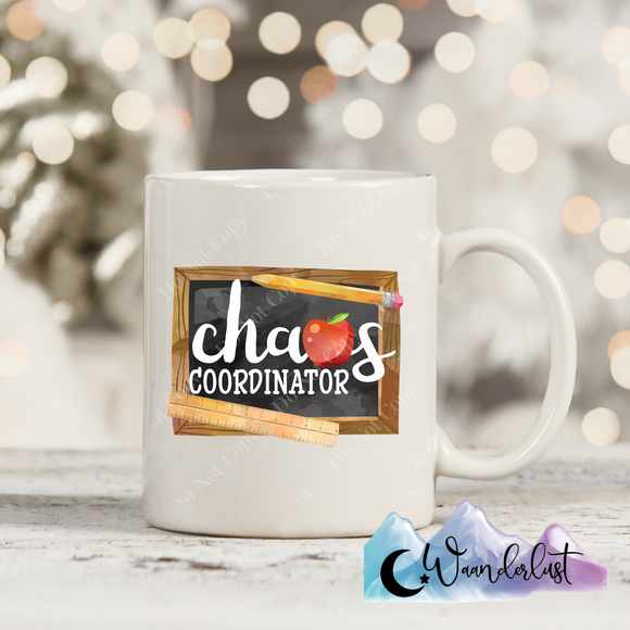 Chaos Coordinator Chalk Board Coffee Mug