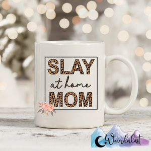 Slay At Home Mom Leopard Print Coffee Mug