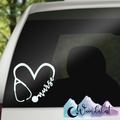 Nurse Stethoscope Vinyl Decal / RN Gift / Medical Sticker / Car, Tumbler & Laptop Decal
